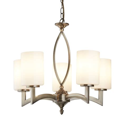 Chandelier shades & sconce shades. Searchlight Lighting Gina 5 Light Ceiling Pendant In ...