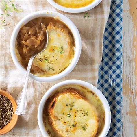 And double wrap that with heavy duty foil and put it on the coals. French Onion Soup - Paula Deen Magazine