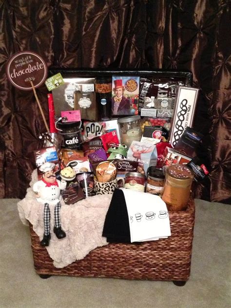 Creative gifts cool gifts unique gifts simple gifts homemade gift baskets homemade gifts guy gift baskets camping gift baskets homemade food. Chocolate lovers gift basket. Made for a school fundraiser ...