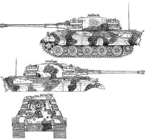 The Blueprints Tanks Tanks K L King Tiger