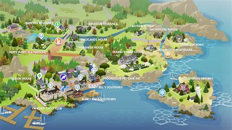 Sims 4 Brindleton Bay Map Simplified