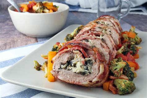 Bacon Wrapped Stuffed Pork Tenderloin Ruled Me