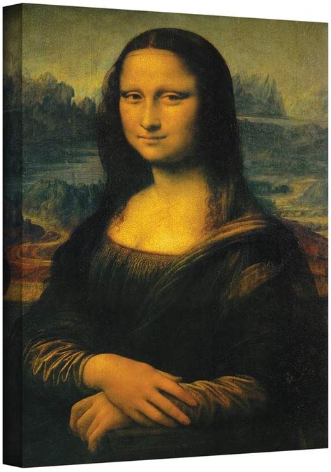 18 X 24 Mona Lisa Canvas Wall Art By Leonardo Da Vinci Mona