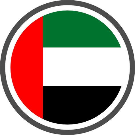 United Arab Emirates Flag Round Circle Icon Png And Svg Vector Free
