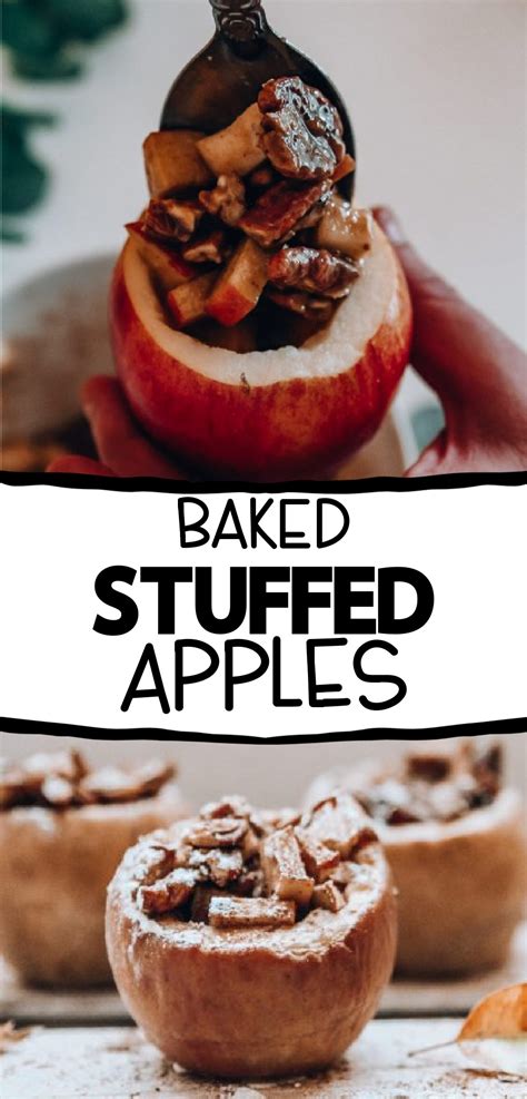 This recipe is a general guide: Easy Baked Stuffed Apples Recipe - Simply Side Dishes