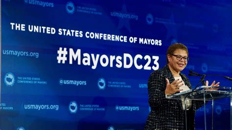 Icymi Mayor Bass Addresses The United States Conference Of Mayors With