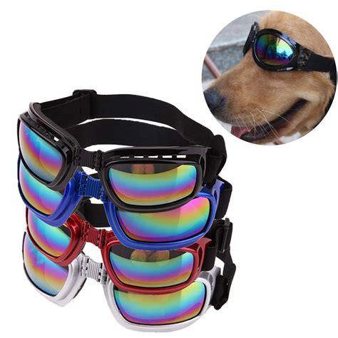 New Cool Dog Sunglasses Windproof Anti Breaking Pet Goggles Eye Wear