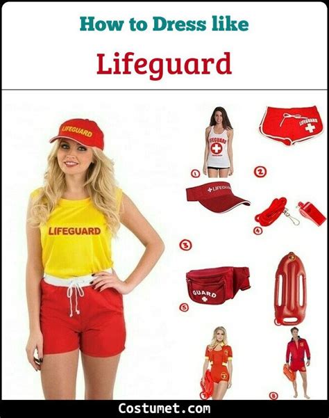Lifeguard Costume For Cosplay And Halloween 2023 Lifeguard Costume Halloween Costumes For Work