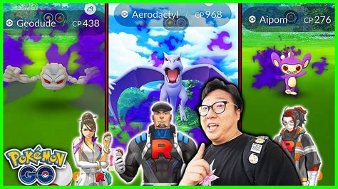 Hunting For New Shiny Shadow Pokemon From Team Rocket Leaders In