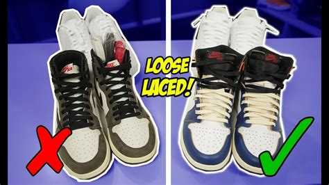 How To Lace Jordan 1s And Air Force 1s Loosely Youtube