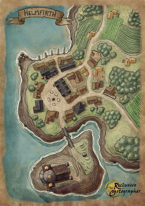 Dnd Village Map I Drew For A Bit Of Practice Feel Free To Use In Your