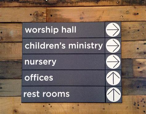 Interior Signage And Wayfinding Directional Signs