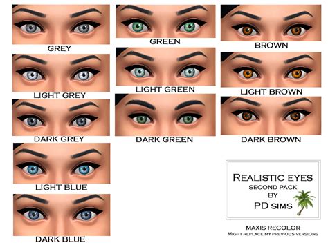 The Sims Resource Realistic Eyes Vol2