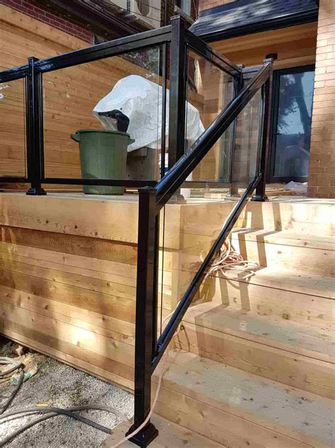 These can be prefabricated exterior metal stairs , concrete stairs, wood stairs, or any other type of construction. Aluminum Outdoor Stair Railings, Railing System, Ideas & DIY
