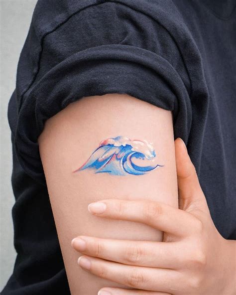 Details 93 About Minimalist Wave Tattoo Super Hot Indaotaonec