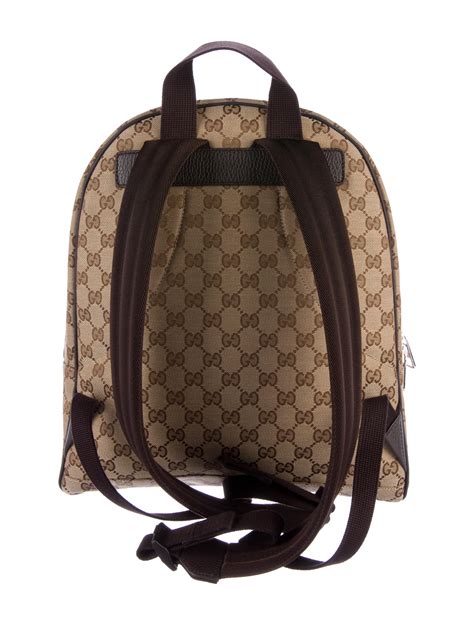 Gucci Gg Canvas Backpack Bags Guc149284 The Realreal