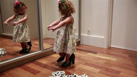Let me bend over for you in my tiny little thong. Little Girl Dances in Front of Mirror - YouTube