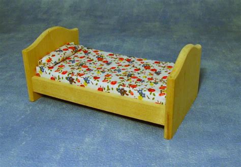 12th Scale Dolls House Barewood Childs Bed Bef089 Streets Ahead Hobbies