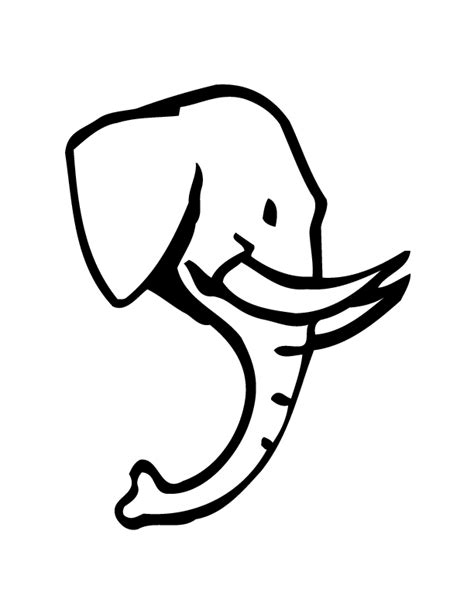Free Elephant Head Outline Download Free Elephant Head Outline Png
