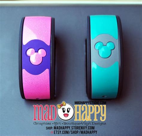 Magic Band Vinyl Color Decal Skin With Personalization Magic Bands