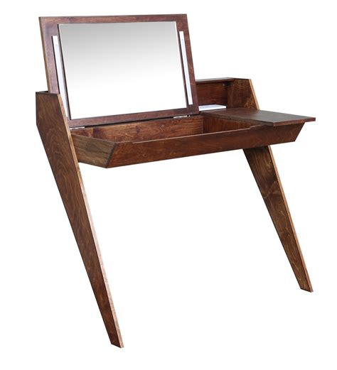 Buy Modern Study Cum Dressing Table In Brown Colour By Lycka Online