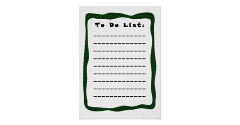 To Do List Say It Loud On Poster Matte Poster