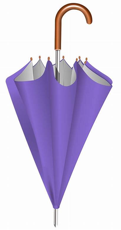 Closed Clipart Purple Umbrella Paraguas Fall Transparent