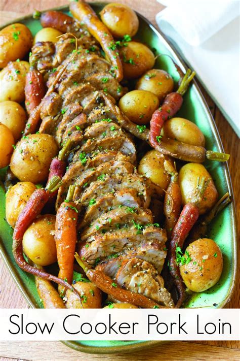 Serve, topped with the fennel, apple, and juices. Slow Cooker Pork Loin with Vegetables | The Jenny Evolution