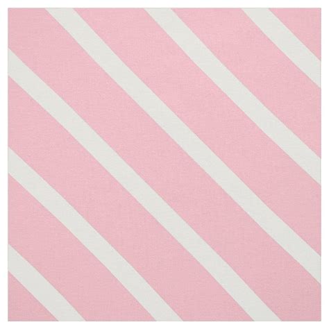 Pink And White Diagonal Stripes Fabric In 2020 Printing On Fabric