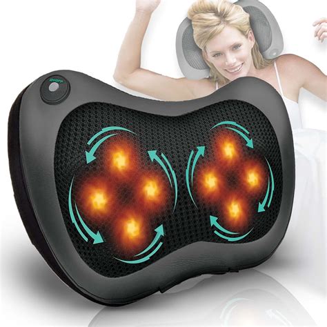 Amazon.com: FlexWorks Shiatsu Neck & Back Massager with Heat, Deep
