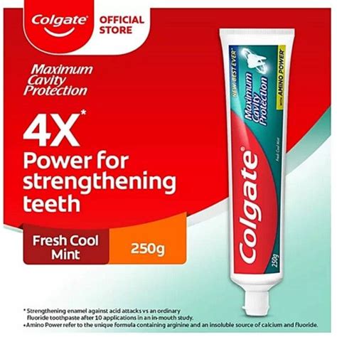 Colgate Maximum Cavity 250g Protection Fresh Cool Mint Toothpaste