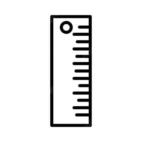 Ruler Line Icon Vector Height Measure Measurement Png And Vector