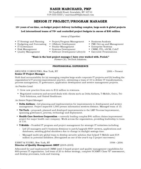 This is an essential section on resumes and needs to be delved into deeply before you can move on to the next part. Project Management Resume Samples 2016 | Sample Resumes