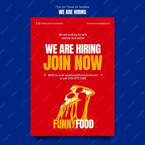 Free Psd We Are Hiring Poster Template