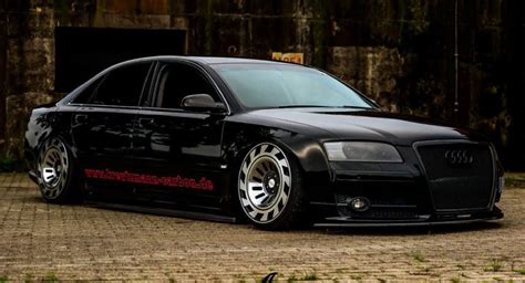 Audi A8 D3 Certainly Looks Different With Custom Wheels Air Suspension