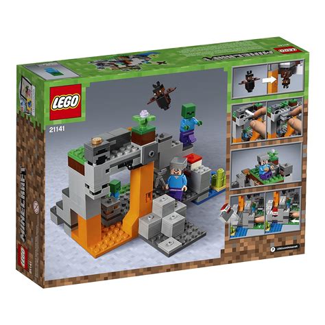 Lego Minecraft The Zombie Cave 21141 Building Kit 241 Piece Ebay