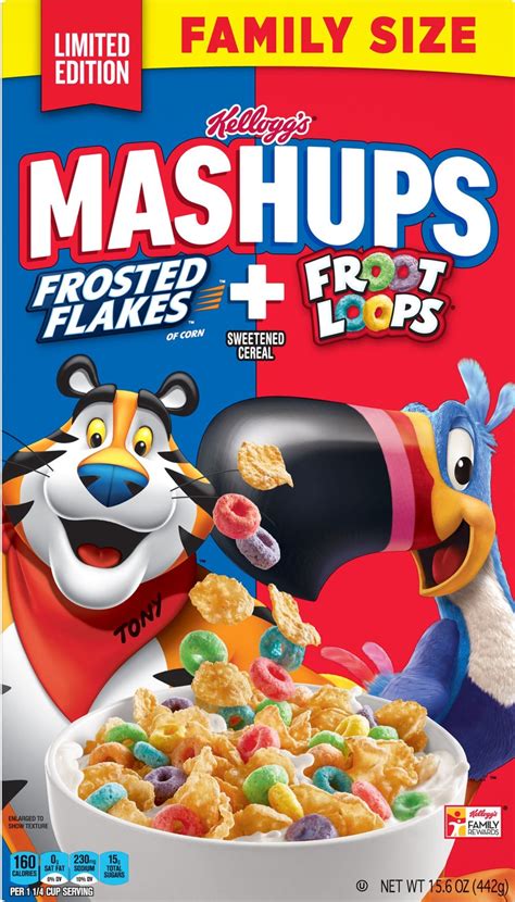 New cereal from Kellogg's: Frosted Flakes and Froot Loops Mashups