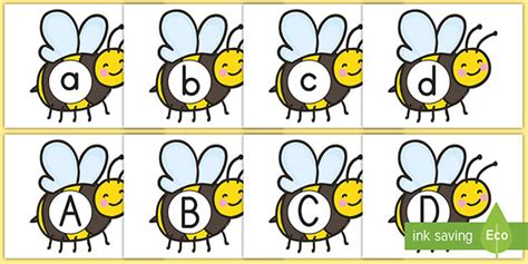 A Z On Busy Bees Alphabet Posters Teacher Made