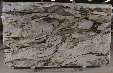 Crystal Tempest Quartzite Slabs From Brazil