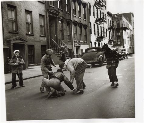 Playing In The Street 1940s Photos Black And White Photography
