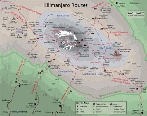 Routes Map Hike Kilimanjaro Enjoy All Inclusive Tours To The Beauty