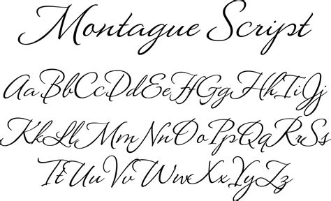 Montague Script Font For Tattoo Script Fonts Cursive