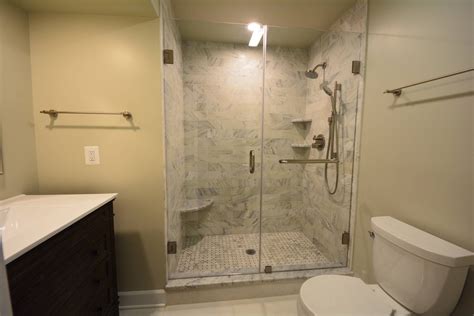 The fact that you can use ceramic tile for your bathroom's backsplash, walls, floor, and ceiling, in addition to your shower, makes coordinating simple. Basement Tiled Showers Ideas| Basement Masters