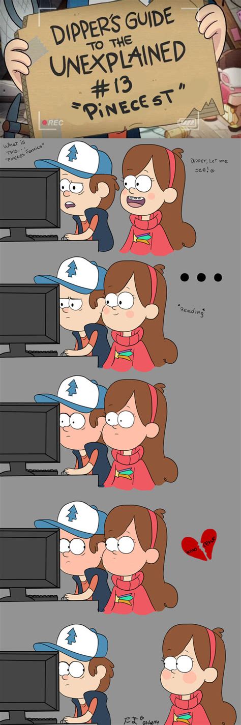 Dipper S Guide To De Unexplained Pinecest By Kitsutama On Deviantart Gravity Falls Funny