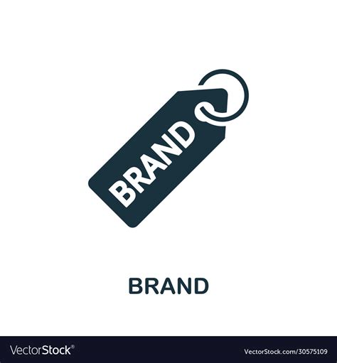 Brand Icon Simple Element From Intellectual Vector Image