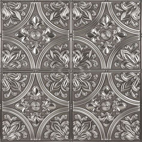 Nh2986 Chelsea Silver Faux Metallic Tiles Peel And Stick Tiles By