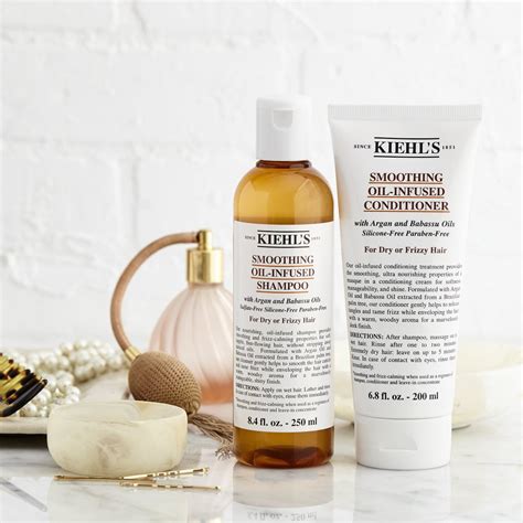 Jual Kiehls Smoothing Oil Infused Shampoo250ml Conditioner200ml