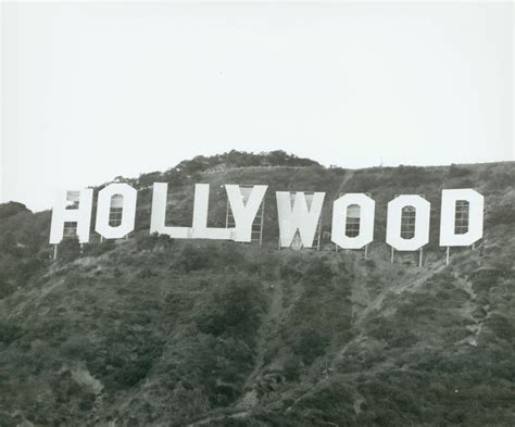 Historic Photograph Of New Hollywood Sign Hollywood Sign Hollywood
