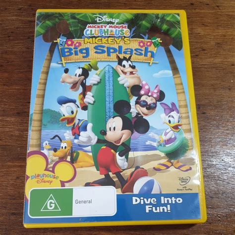 Mickeys Clubhouse Big Splash Dvd R4 Like New Free Post Animationanime