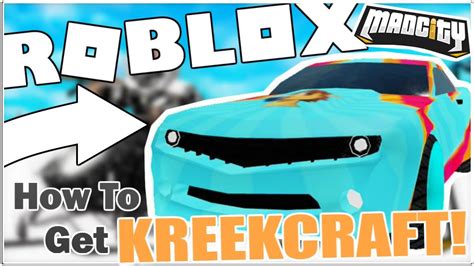 How To Get The Kreekcraft Skin In Mad City Roblox Youtube